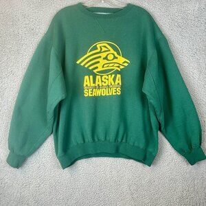 Vintage University Of Alaska Anchorage Seawolves Crewneck Sweatshirt Size XL